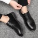 Autumn and winter men's casual leather shoes, Korean-style, breathable low-top, pointed-toe, trendy, versatile, soft-soled, work shoes for men Autumn and winter men's casual leather shoes, Korean-style, breathable low-top, pointed-toe, trendy, versatile, soft-soled, work shoes for men