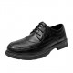 Winter casual leather shoes for men, business formal, black groom's wedding shoes, youth British pointed-toe suit shoes