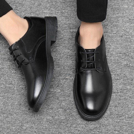 Cross-border shipping of men's business suit leather shoes, business formal, casual British groomsmen soft-soled men's shoes, black breathable groom wedding shoes. Cross-border shipping of men's business suit leather shoes, business formal, casual British groomsmen soft-soled men's shoes, black breathable groom wedding shoes.