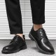 Autumn and winter men's casual leather shoes, Korean-style, breathable low-top, pointed-toe, trendy, versatile, soft-soled, work shoes for men Autumn and winter men's casual leather shoes, Korean-style, breathable low-top, pointed-toe, trendy, versatile, soft-soled, work shoes for men