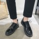 Shipshipping shiny leather British leather shoes, versatile Korean-style small leather shoes, thick-soled Martin work shoes, cross-border shoes for foreign trade Shipshipping shiny leather British leather shoes, versatile Korean-style small leather shoes, thick-soled Martin work shoes, cross-border shoes for foreign trade