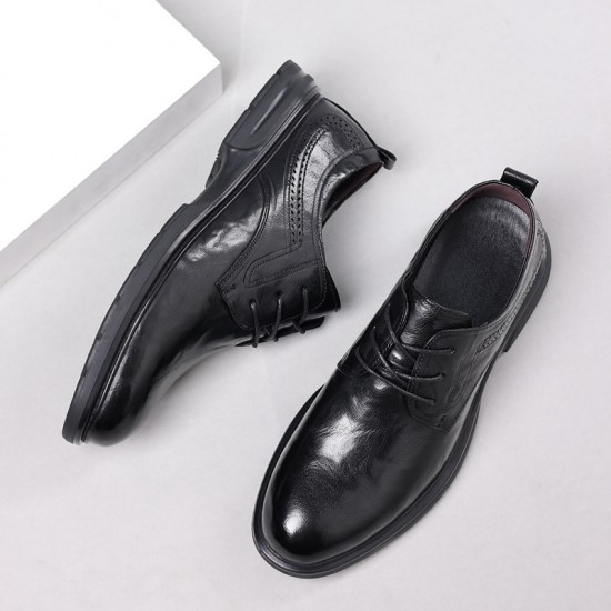 New autumn men's leather shoes, business casual, genuine leather men's shoes, non-slip and wear-resistant, Korean-style commuting shoes, factory wholesale New autumn men's leather shoes, business casual, genuine leather men's shoes, non-slip and wear-resistant, Korean-style commuting shoes, factory wholesale