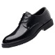 Men's business formal leather shoes, new genuine leather casual shoes, breathable, soft-soled, soft-surface British wedding shoes.