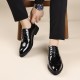 New men's leather formal shoes, business wedding shoes, top-grain cowhide, fashionable Korean-style men's shoes, gentleman's leather flat shoes New men's leather formal shoes, business wedding shoes, top-grain cowhide, fashionable Korean-style men's shoes, gentleman's leather flat shoes