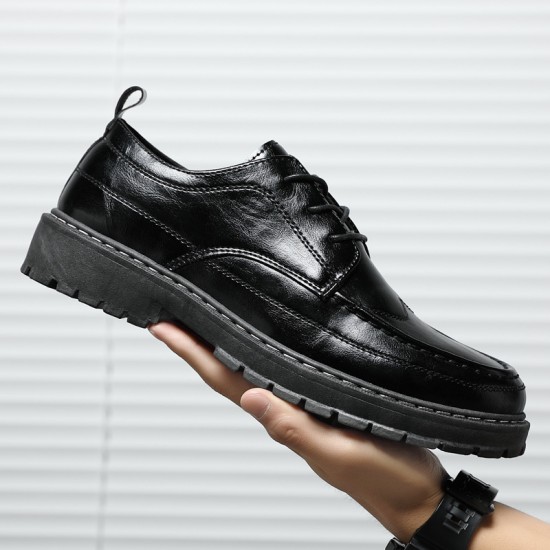 2024 new cross-border men's casual business and formal leather shoes, British black, soft-soled work shoes. 2024 new cross-border men's casual business and formal leather shoes, British black, soft-soled work shoes.