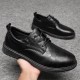 Autumn and winter men's casual leather shoes, Korean-style, breathable low-top, pointed-toe, trendy, versatile, soft-soled, work shoes for men Autumn and winter men's casual leather shoes, Korean-style, breathable low-top, pointed-toe, trendy, versatile, soft-soled, work shoes for men