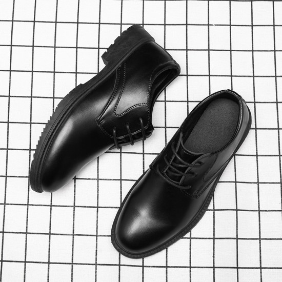 Cross-border shipping of men's business suit leather shoes, business formal, casual British groomsmen soft-soled men's shoes, black breathable groom wedding shoes. Cross-border shipping of men's business suit leather shoes, business formal, casual British groomsmen soft-soled men's shoes, black breathable groom wedding shoes.