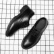 Cross-border shipping of men's business suit leather shoes, business formal, casual British groomsmen soft-soled men's shoes, black breathable groom wedding shoes. Cross-border shipping of men's business suit leather shoes, business formal, casual British groomsmen soft-soled men's shoes, black breathable groom wedding shoes.