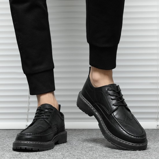 2024 new cross-border men's casual business and formal leather shoes, British black, soft-soled work shoes. 2024 new cross-border men's casual business and formal leather shoes, British black, soft-soled work shoes.