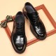 Men's leather shoes, high-end casual, genuine leather, British-style wedding shoes, wholesale, breathable, black, new models Men's leather shoes, high-end casual, genuine leather, British-style wedding shoes, wholesale, breathable, black, new models