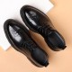 New Summer Men's Leather Shoes, Trendy Business Formal Wedding Shoes, Breathable Korean Style Sandals with Thick Soles New Summer Men's Leather Shoes, Trendy Business Formal Wedding Shoes, Breathable Korean Style Sandals with Thick Soles