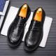 Top-grain sheepskin men's leather shoes, breathable, British-style men's trendy shoes, spring casual wholesale, genuine leather, new Korean-style men's shoes.